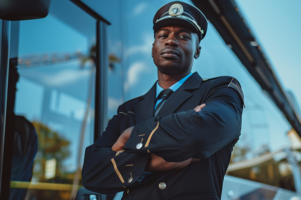 male bus driver portrait 1